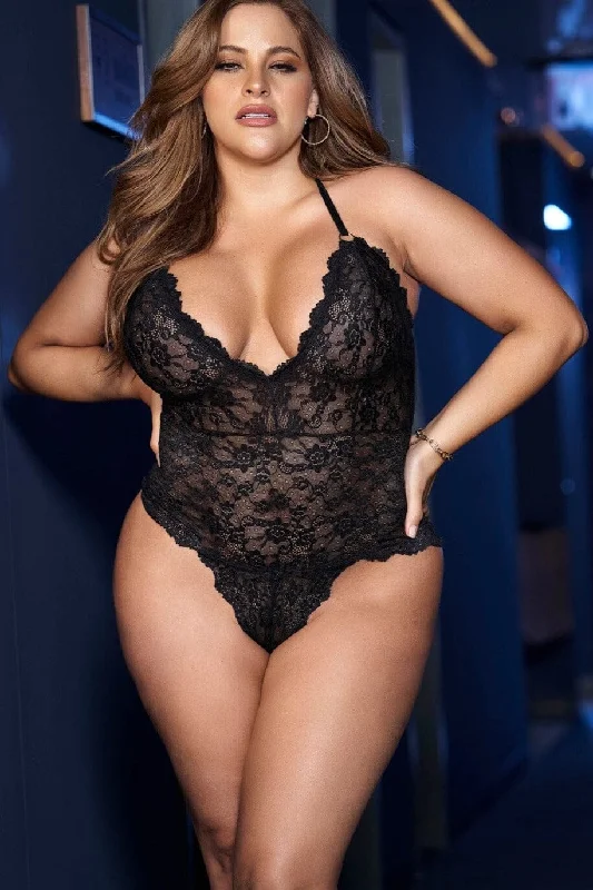 High - Neck Bodysuits for a Modest and Sophisticated LookV Neck Floral Lace Bodysuit High - Neck Bodysuits for a Modest and Sophisticated LookV Neck Floral Lace Bodysuit