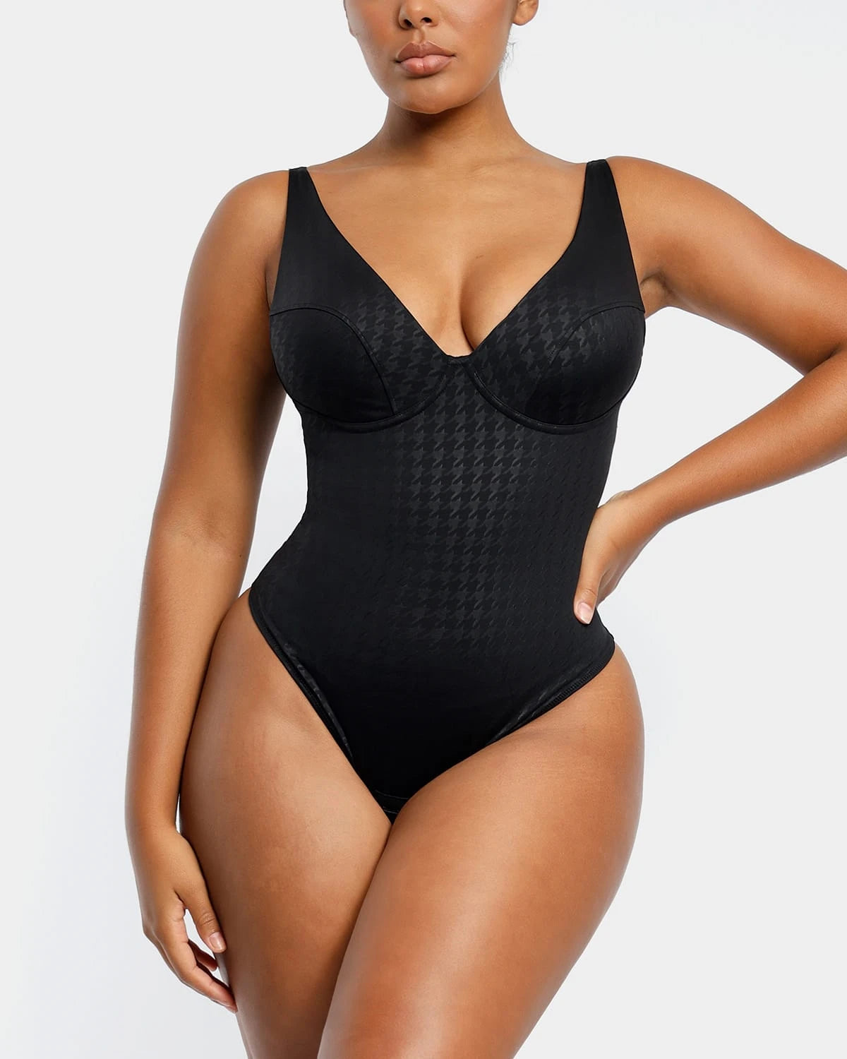 Button - Front Bodysuits with a Classic and Timeless AppealAirSlim® Classic Swallow Gird Thong Bodysuit