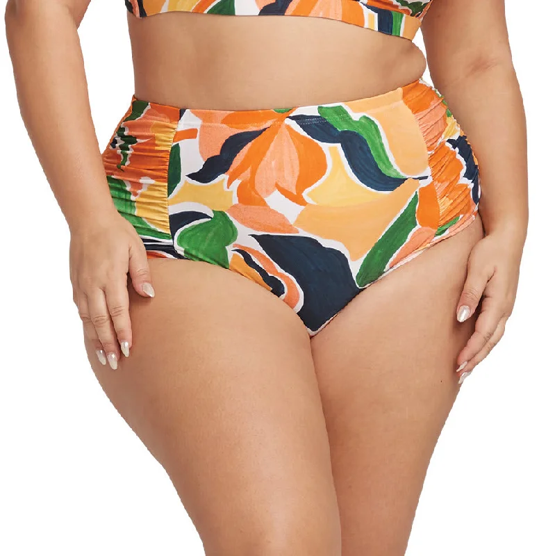 Striped bikini with a classic pattern for a timeless beach aestheticArtesands Swimwear De L'Hortus Botticelli Orange High Waist Bikini Bottom 4705DL Striped bikini with a classic pattern for a timeless beach aestheticArtesands Swimwear De L'Hortus Botticelli Orange High Waist Bikini Bottom 4705DL