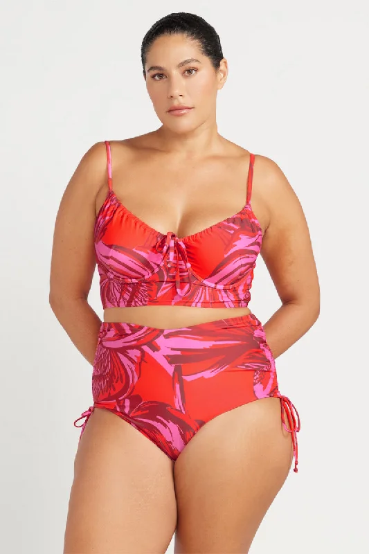 Convertible bikini that can be worn in multiple styles for versatilityLes Fauves Degas Draw Tie High Waist Swim Pant Convertible bikini that can be worn in multiple styles for versatilityLes Fauves Degas Draw Tie High Waist Swim Pant