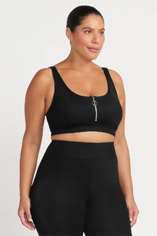 UV - protection bikini for safe sun exposure during beach daysBlack Sculpt Michelangelo High Waist Bike Pant