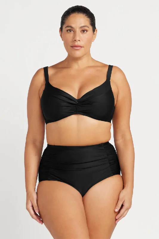 Sports bikini for high - intensity water activities like surfingBlack Hues Raphael High Waist Bikini Bottom