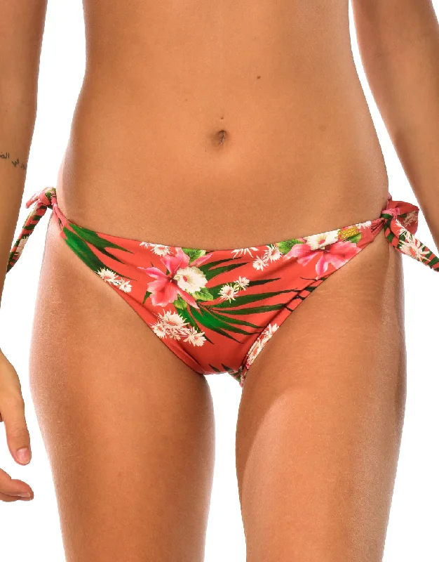 Neon - colored bikini to stand out on the beachSienna Mikta Tie Bikini Bottom - Paprika
