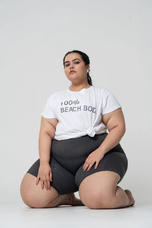 Plus size swimsuits with geometric patternsBeach Bod Tee
