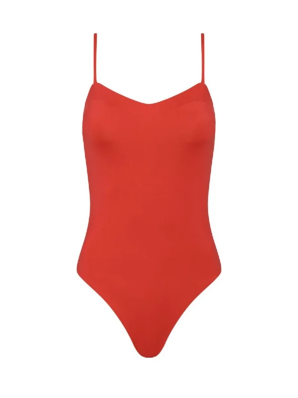Long - line bikini top for added support and a fashionable lookCaleb Chilli