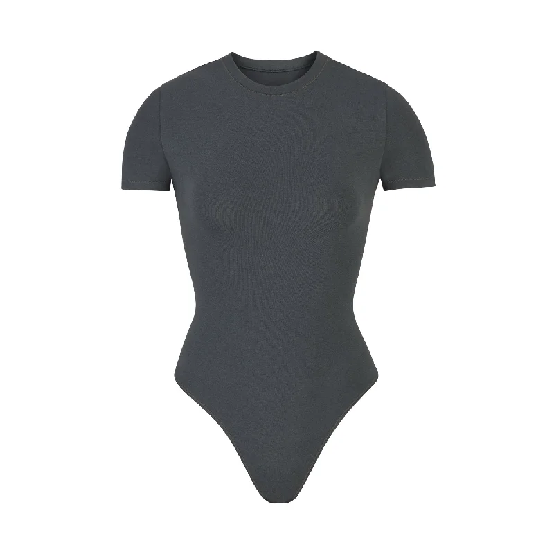 Cut - Out Bodysuits for a Trendy and Fashion - Forward StyleCOTTON JERSEY T-SHIRT BODYSUIT | DEEP SEA