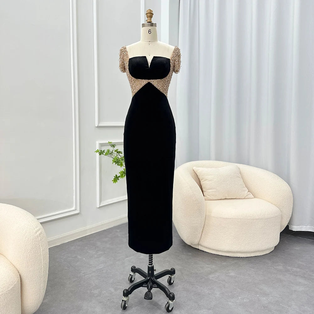 Sleeveless Bodysuits for a Cool and Casual Summer LookCrystal Split Neck Ankle-Length Dress