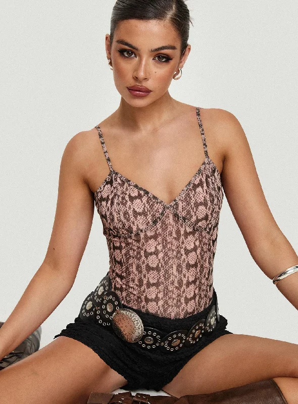 Sheer Bodysuits for a Seductive and Alluring OutfitElixia Bodysuit Snake