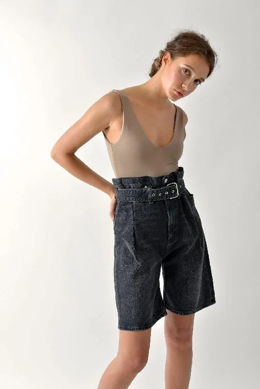 High - Neck Bodysuits for a Modest and Sophisticated LookELLA Body  - Taupe