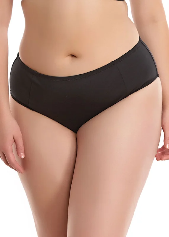 Monokini - style bikini with a unique one - piece - meets - bikini designElomi Swimwear Essentials Black Mid Rise Bikini Bottom 7524 Monokini - style bikini with a unique one - piece - meets - bikini designElomi Swimwear Essentials Black Mid Rise Bikini Bottom 7524