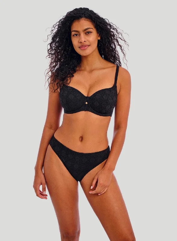 Neon - colored bikini to stand out on the beachFreya Swimwear: Nomad Nights Bikini Brief Black Neon - colored bikini to stand out on the beachFreya Swimwear: Nomad Nights Bikini Brief Black
