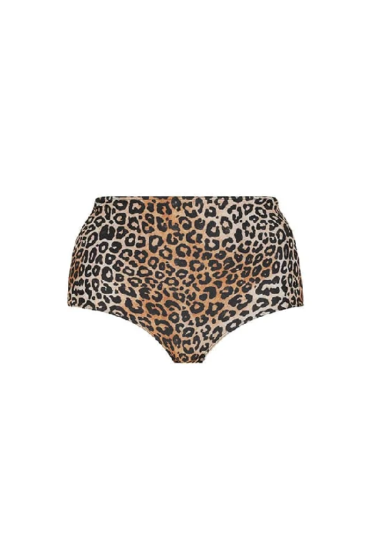Tropical - themed bikini for a vacation - ready beach outfitLeopard High Waisted Bikini Bottoms | Sustainable Swimwear Tropical - themed bikini for a vacation - ready beach outfitLeopard High Waisted Bikini Bottoms | Sustainable Swimwear