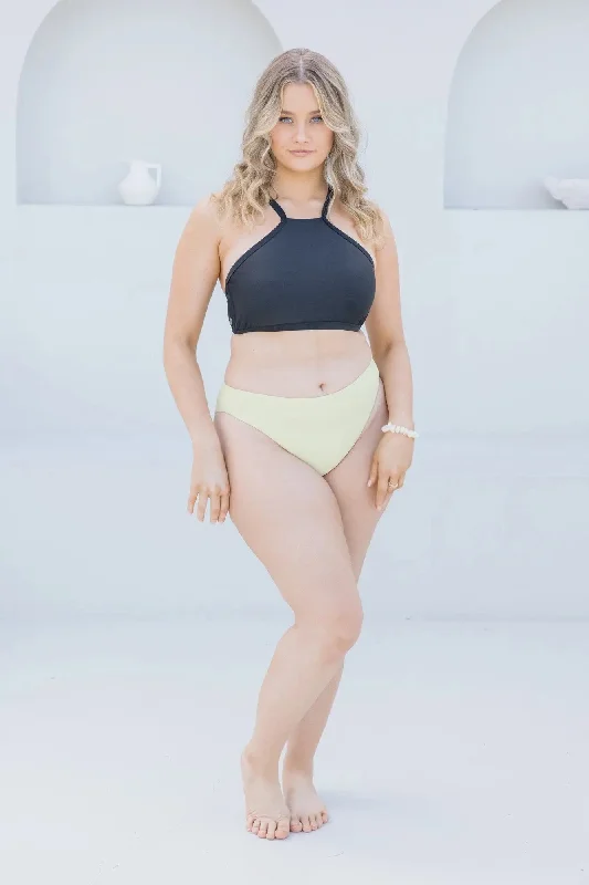 Long - line bikini top for added support and a fashionable lookMatcha Basic Brief