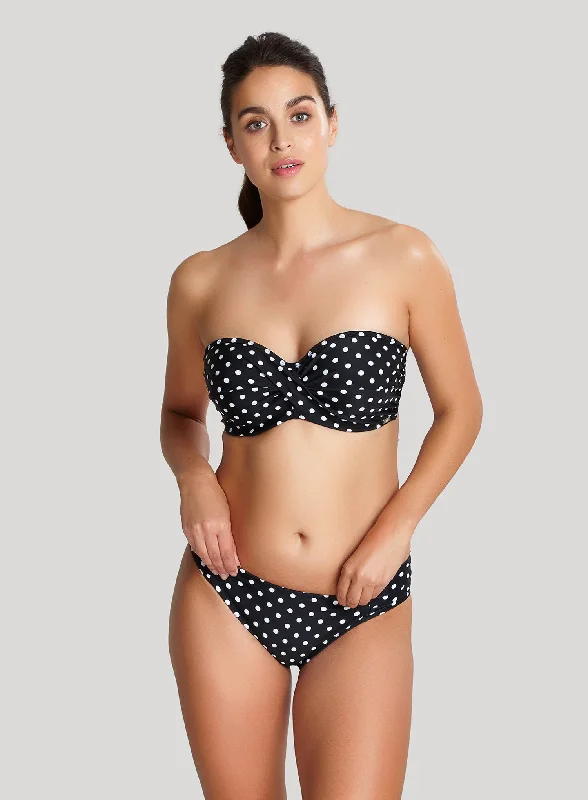 Neon - colored bikini to stand out on the beachPanache Swimwear: Anya Spot Gathered Pant Black White