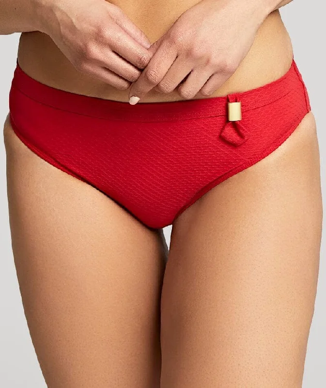 Metallic - finish bikini for a glamorous and eye - catching poolside lookPanache Swimwear Marianna Classic Pant - Crimson