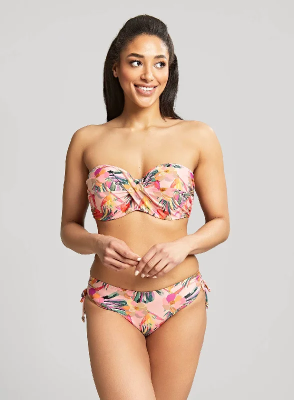 UV - protection bikini for safe sun exposure during beach daysPanache Swimwear: Paradise Drawstring Midi Swim Pant Pink Tropical