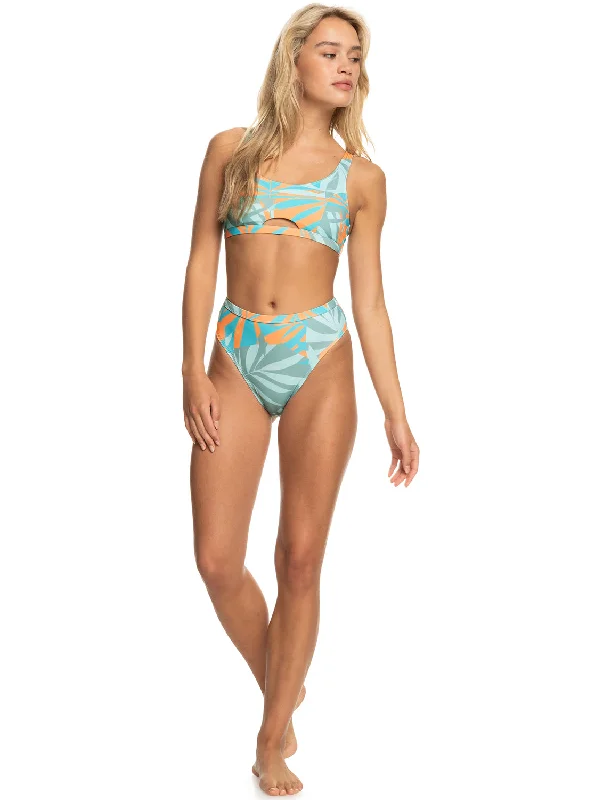 Monokini - style bikini with a unique one - piece - meets - bikini designRoxy Pro The Backside Moderate Bikini Bottom