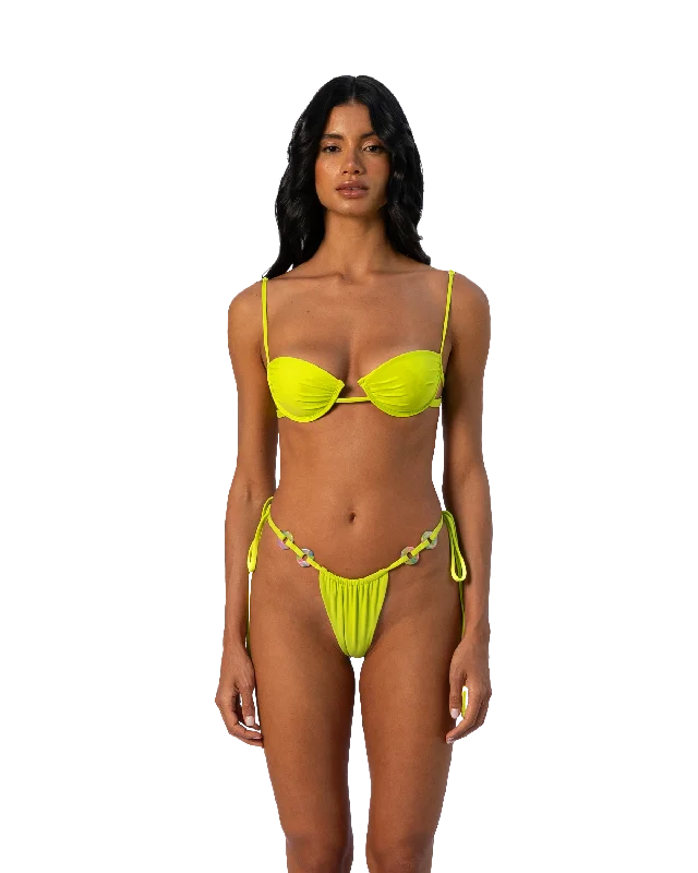 Plus - size bikini with full - coverage options for comfort and confidenceDanica Bottom | Green