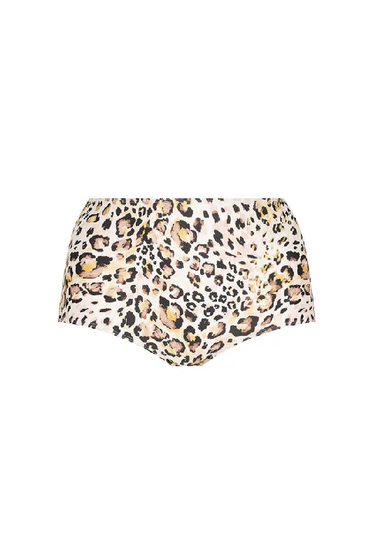 Tie - side bikini bottoms for an adjustable and stylish fitSnow Leopard High Waisted Pant Tie - side bikini bottoms for an adjustable and stylish fitSnow Leopard High Waisted Pant