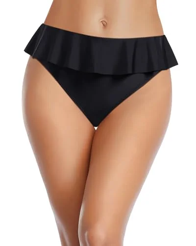 Tropical - themed bikini for a vacation - ready beach outfitTwist Front High Cut Bikini Bottom
