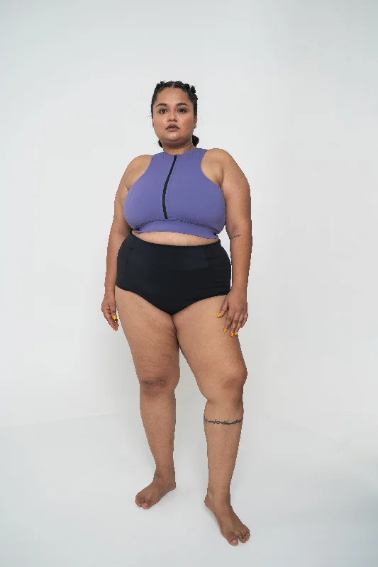 Plus size swimsuits with lace detailingZip-n-Swim Sports Bra: Very Peri